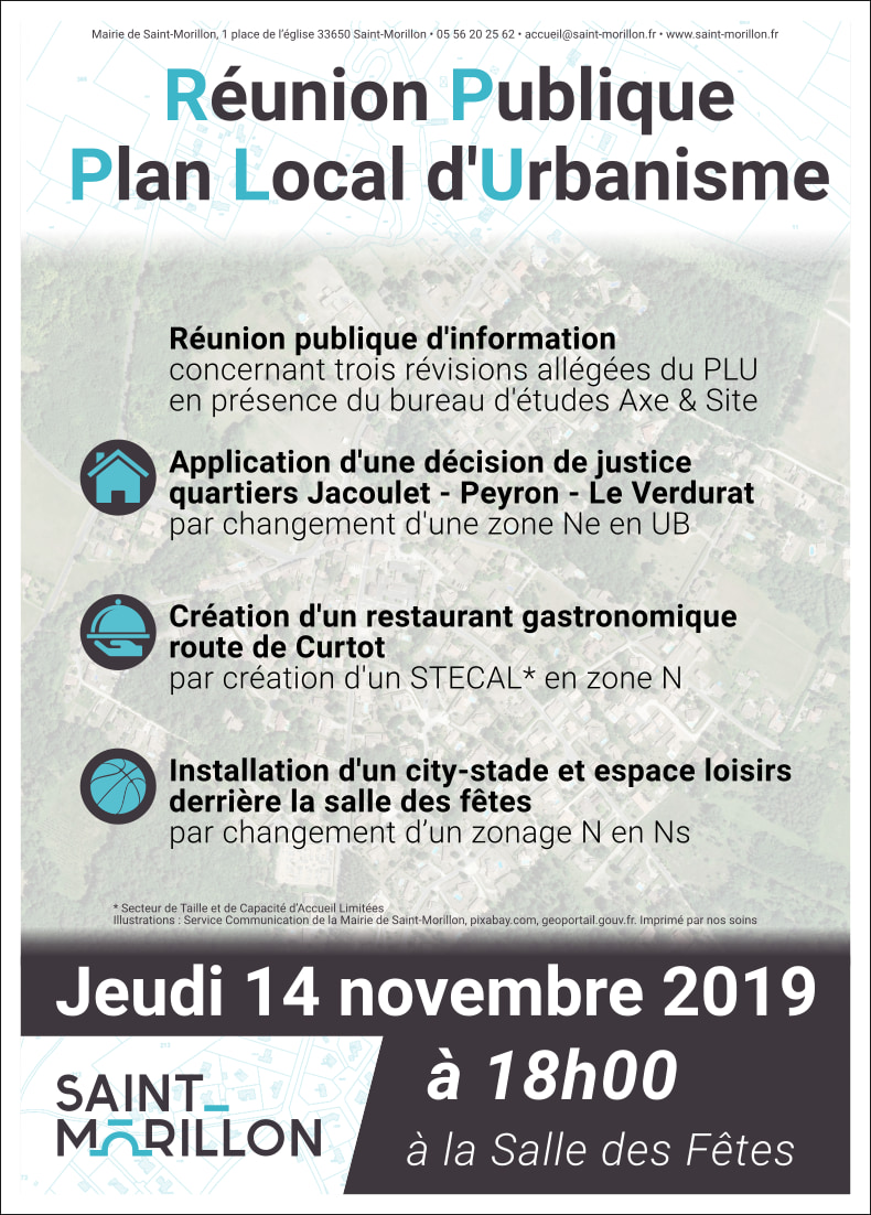 2019 11 14 Réunion publique PLU Affiche