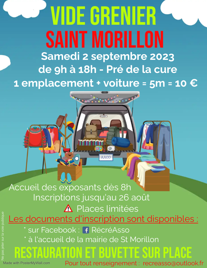 2023 09 02 Flyer RécréAsso Vide grenier2