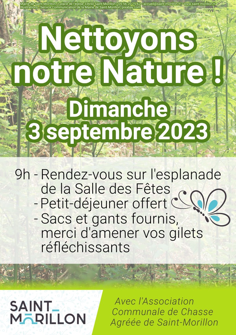2023 09 03 Affiche Nettoyons notre nature