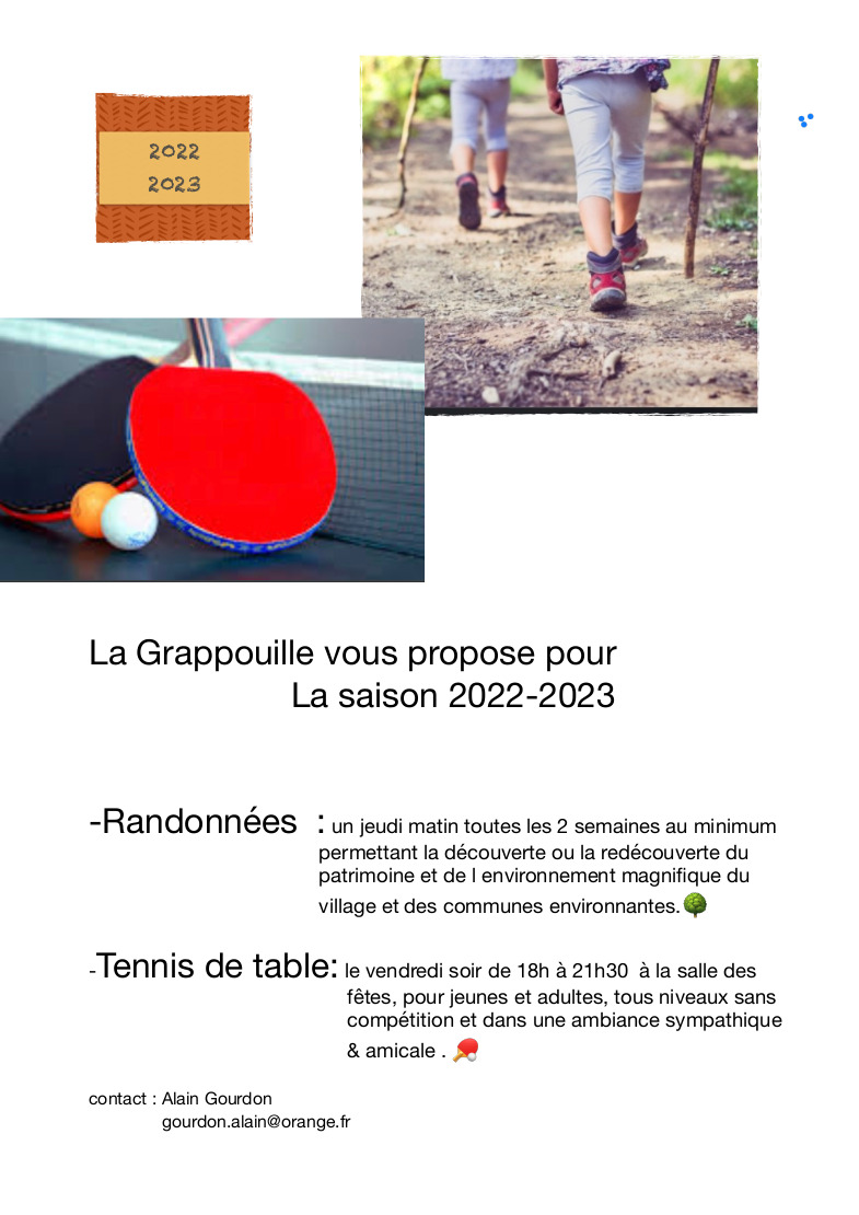 LA GRAPPOUILLE 2022 2023
