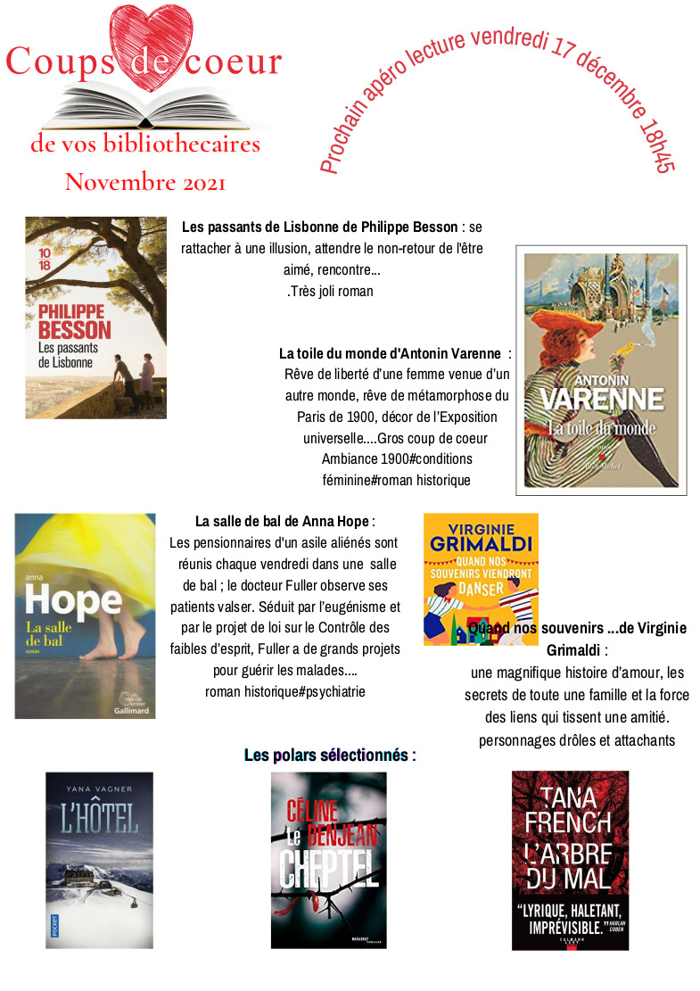 coup de coeur oct21