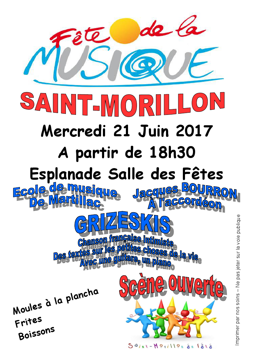 affiche fete de la musique