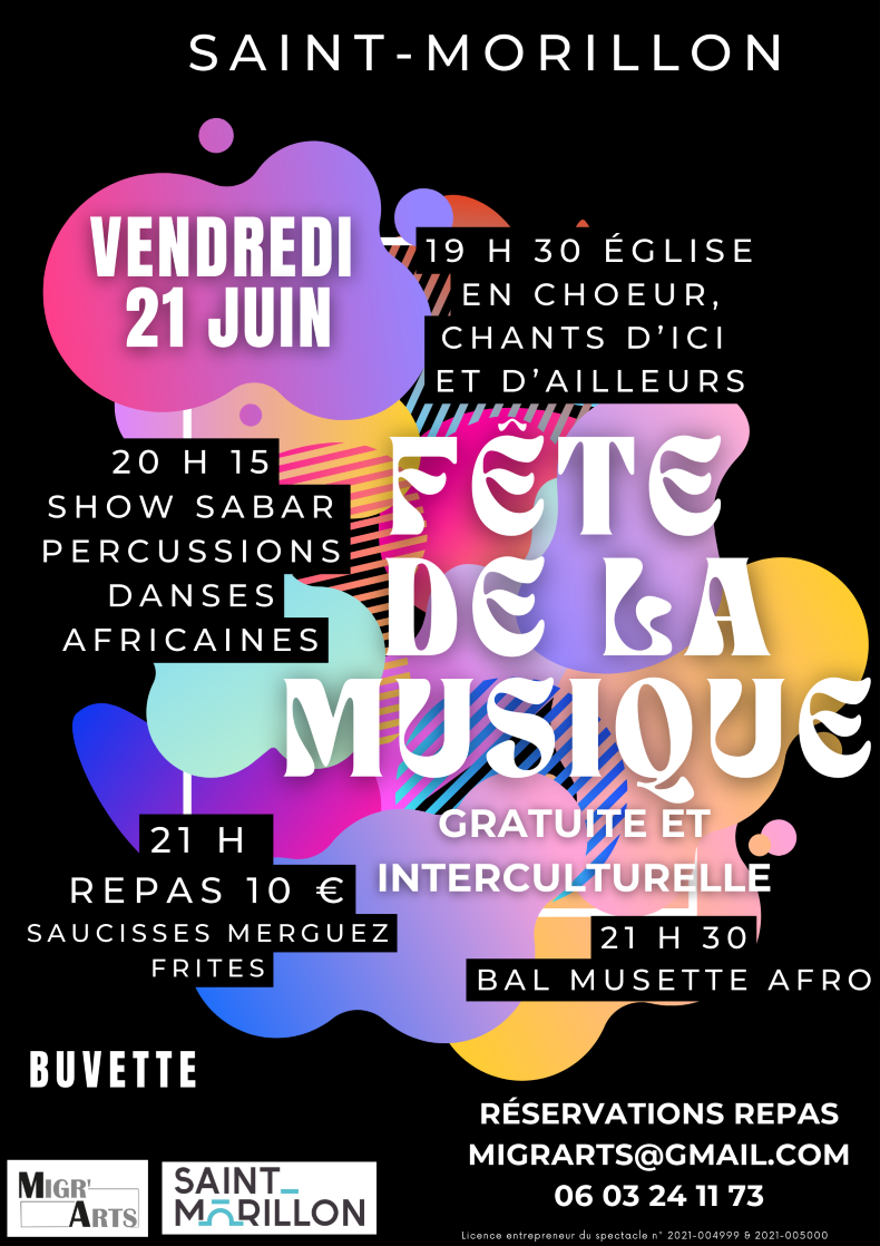 FETE DE LA MUSIQUE ST MORILLON 2024