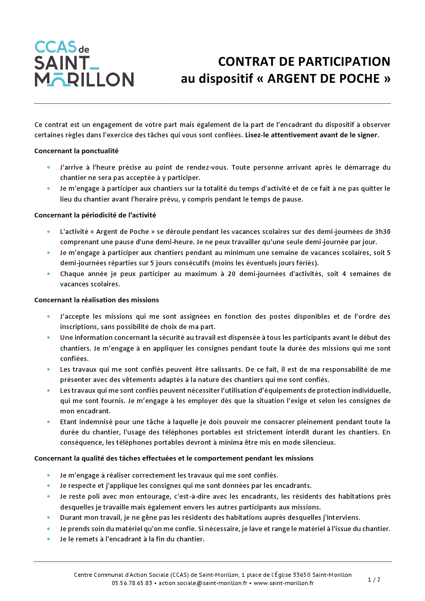 Contrat de participation