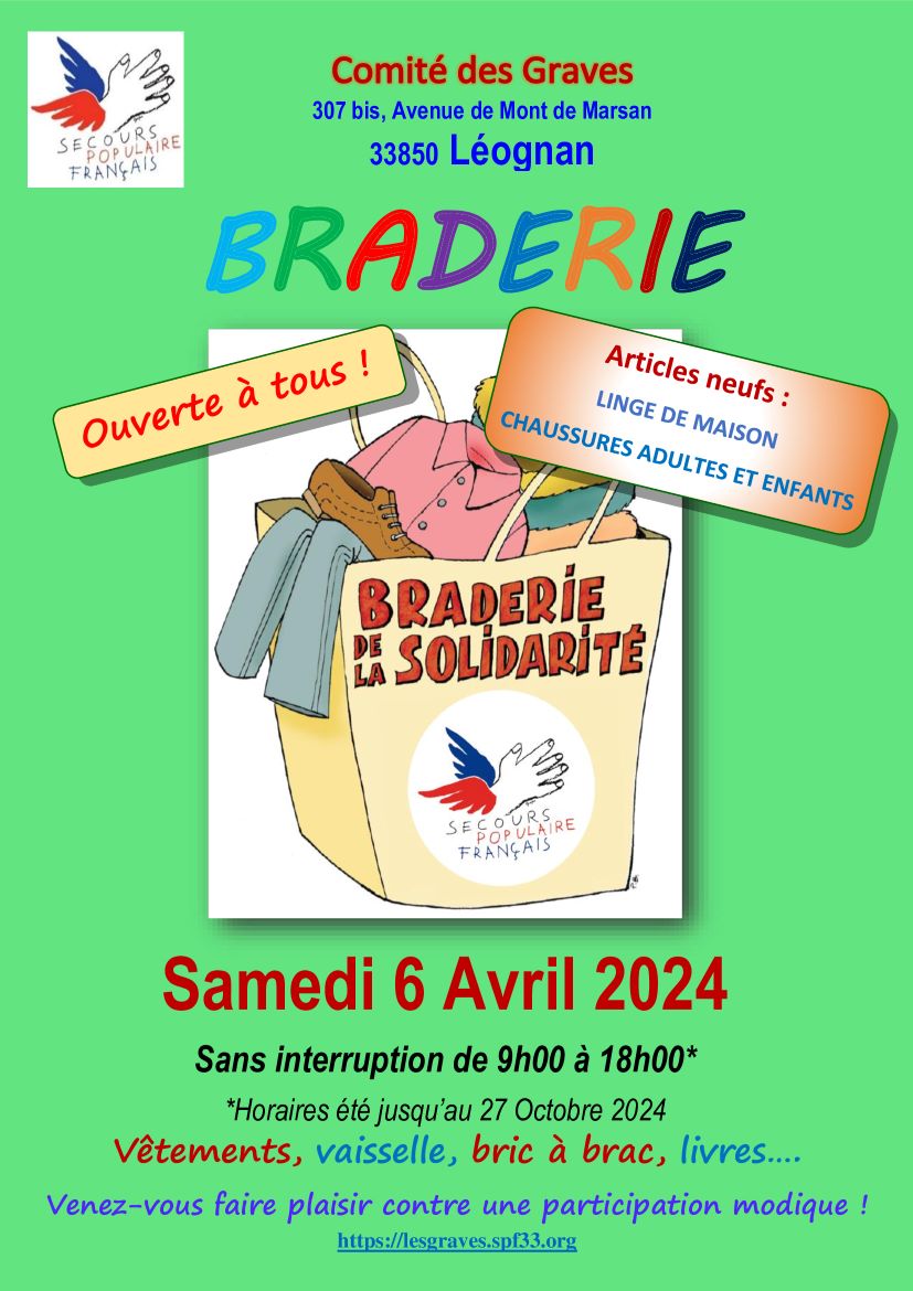 BRADERIE AVRIL 2024