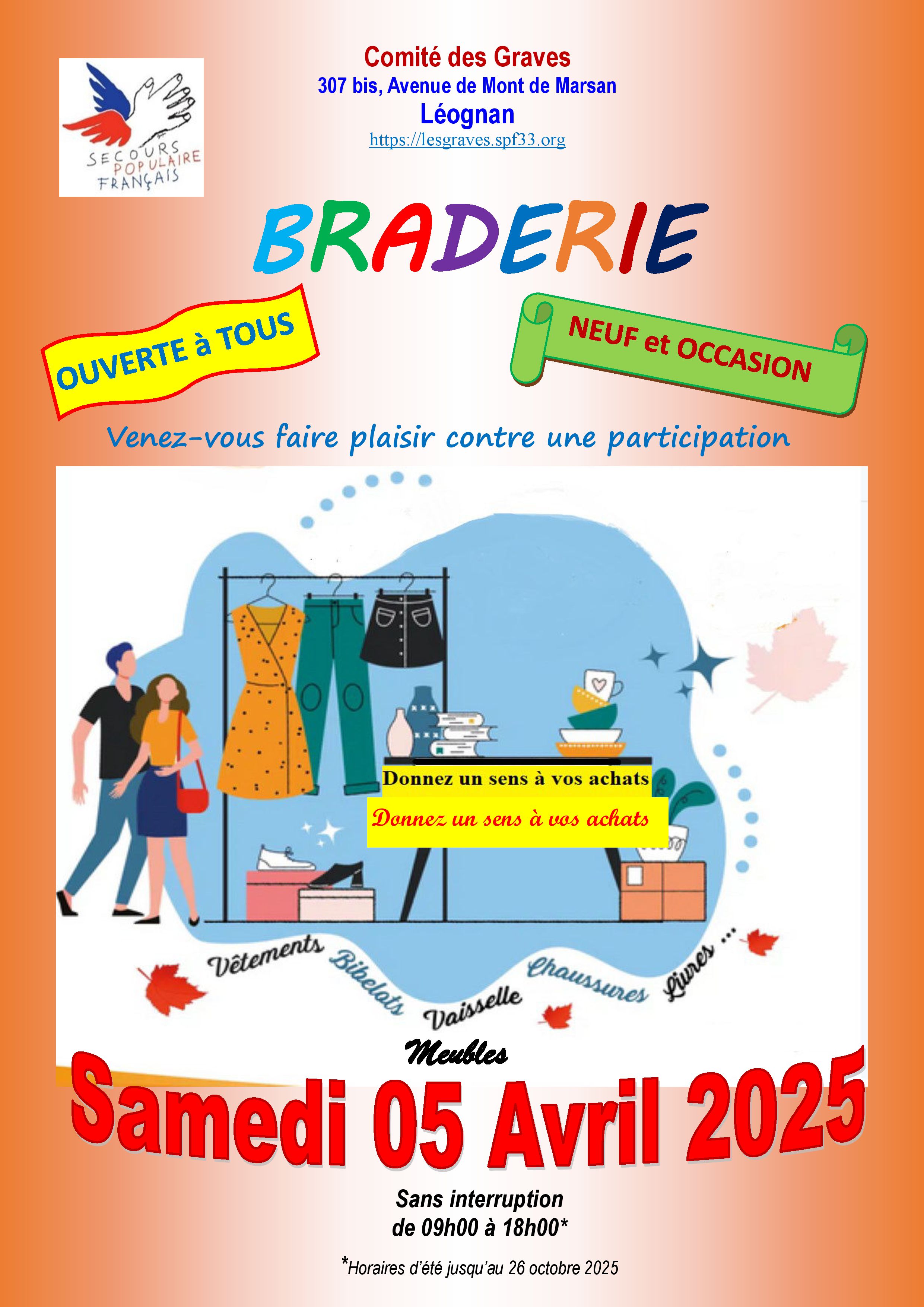 BRADERIE AVRIL 2025