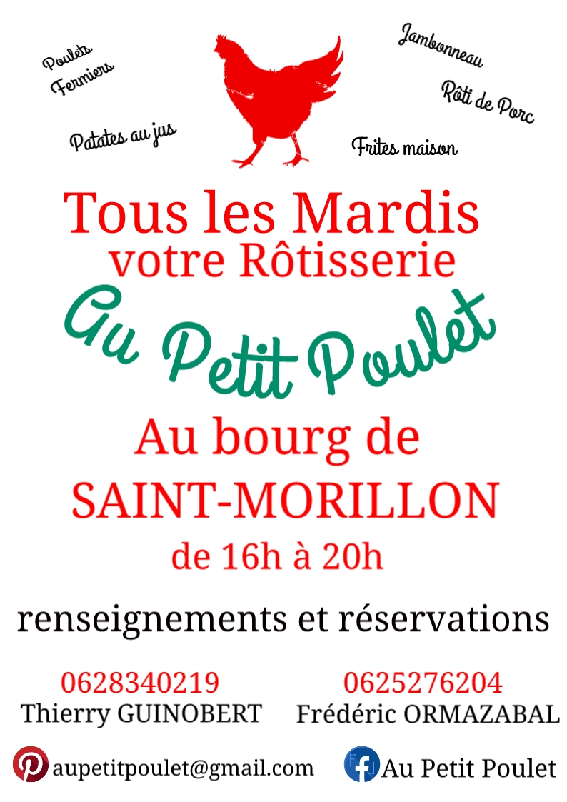 Flyer au petit pouler St Morillon