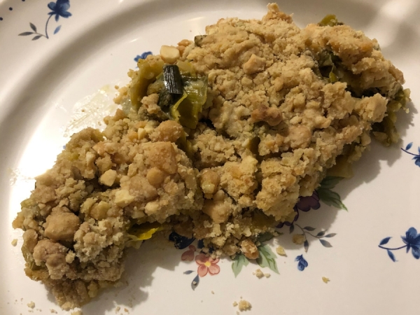 Crumble de poireaux