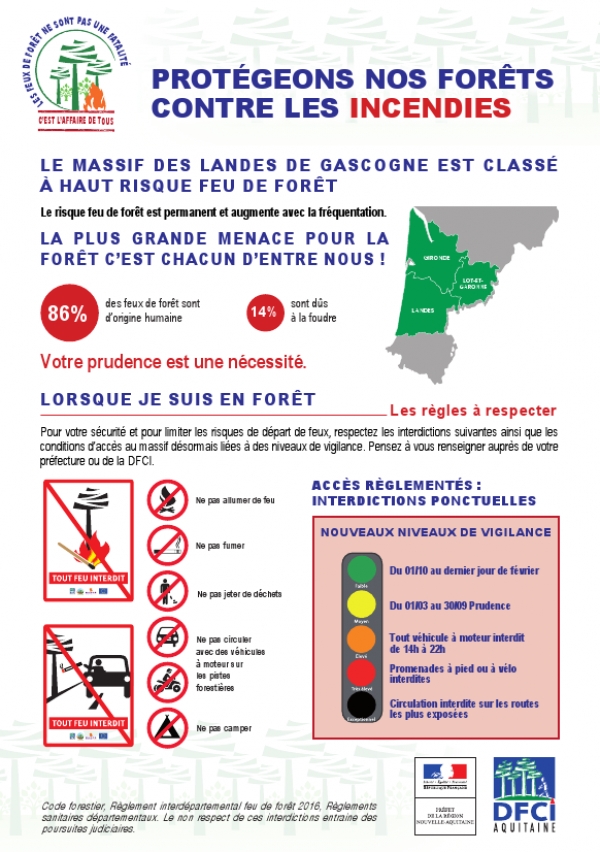 Campagne de sensibilisation aux feux de fôrets