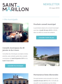 Newsletter 22 mars 2019