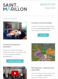 Newsletter 23 janvier 2020