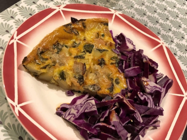 Tortilla blettes - pommes de terre - gorgonzola