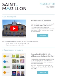 Newsletter 12 avril 2021