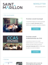 Newsletter 29 novembre 2019