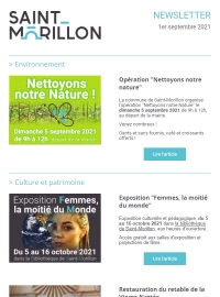 Newsletter 1er septembre 2021