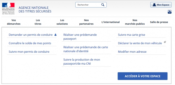 Pré-demande de Carte Nationale d&#039;Identité (CNI)