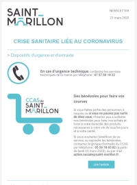 Newsletter 21 mars 2020